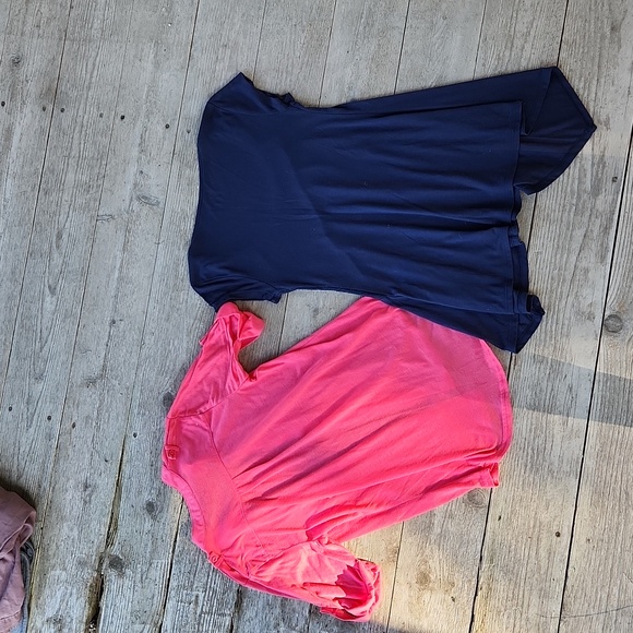 Pink and Navy Blue Tops Bundle - Size Small/Medium Lace Button Down - Picture 7 of 9